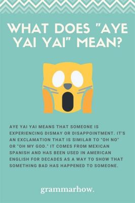 ai yai yai meaning: A Dive into the Chaos of Linguistic Expression